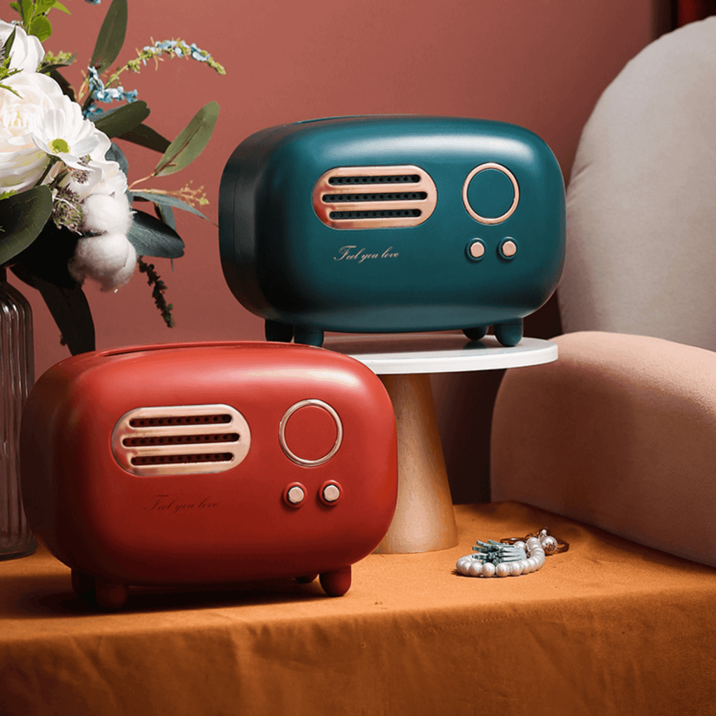 Retro Radio Tissue Box Holder