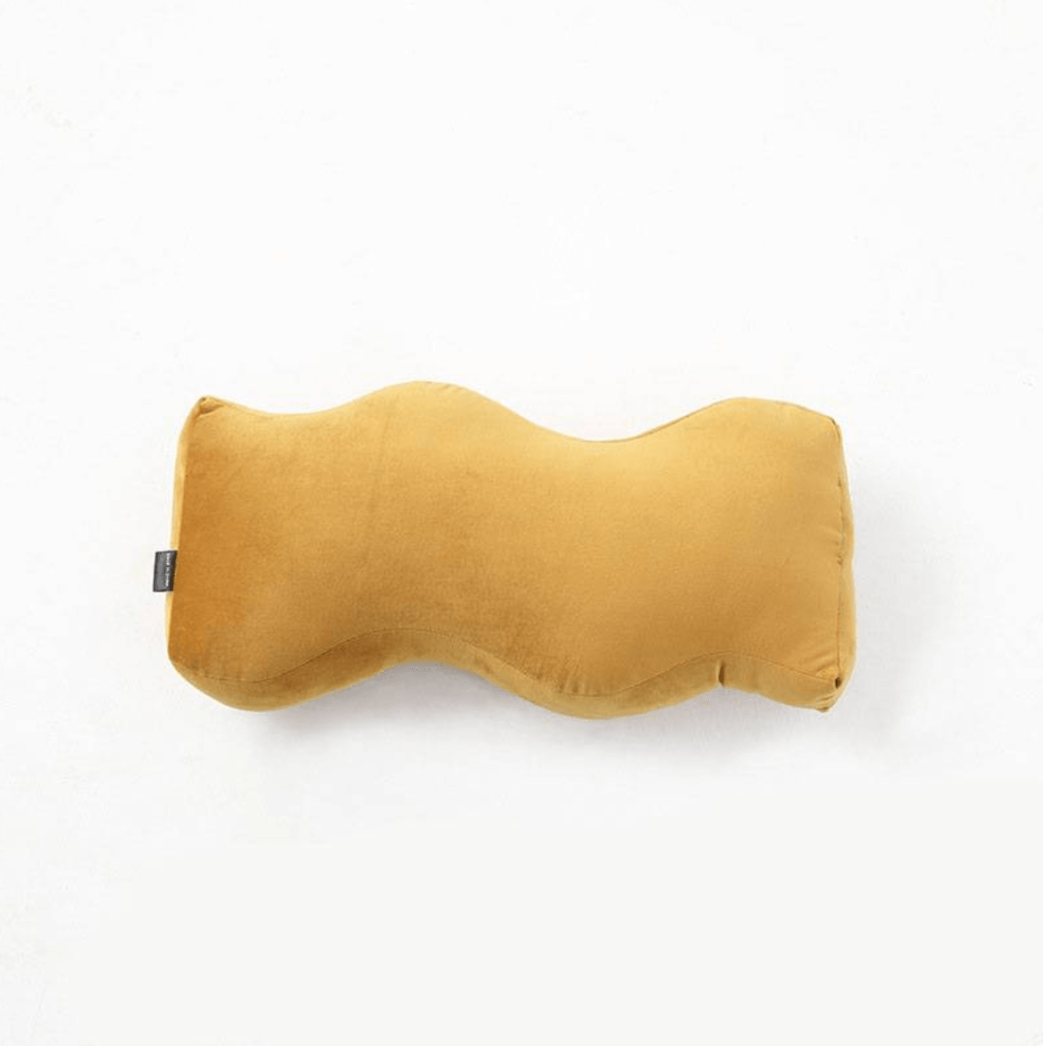 Soft Retro Shapes Cushion Wave Goldenrod