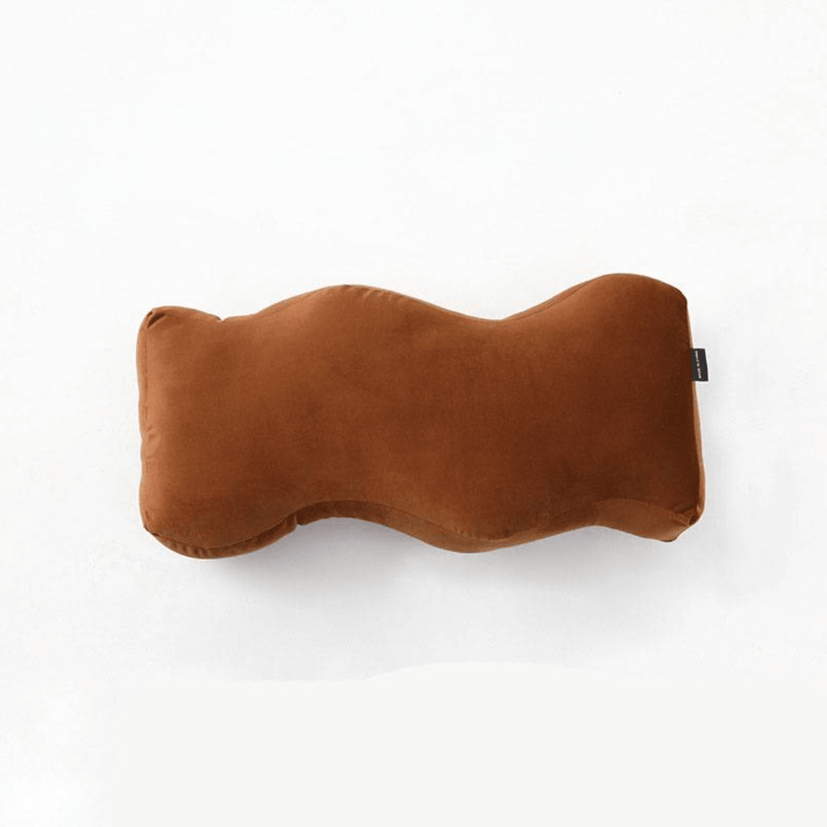 Soft Retro Shapes Cushion Wave Sienna