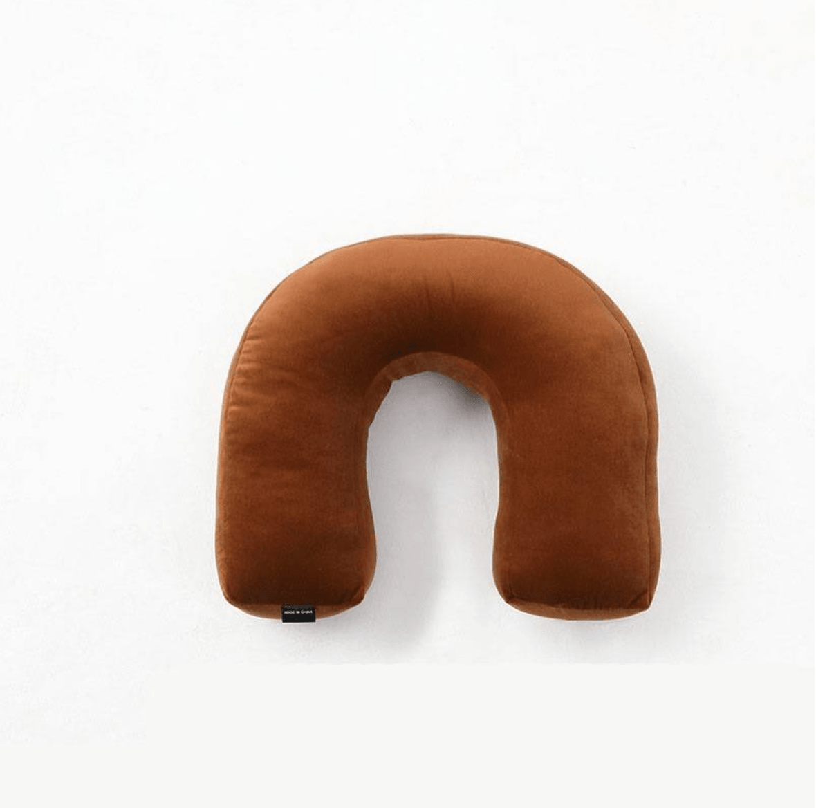 Soft Retro Shapes Cushion U Sienna