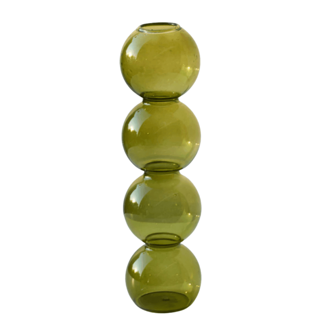 Bubble Bliss Vase OliveDrab 4 Bubbles