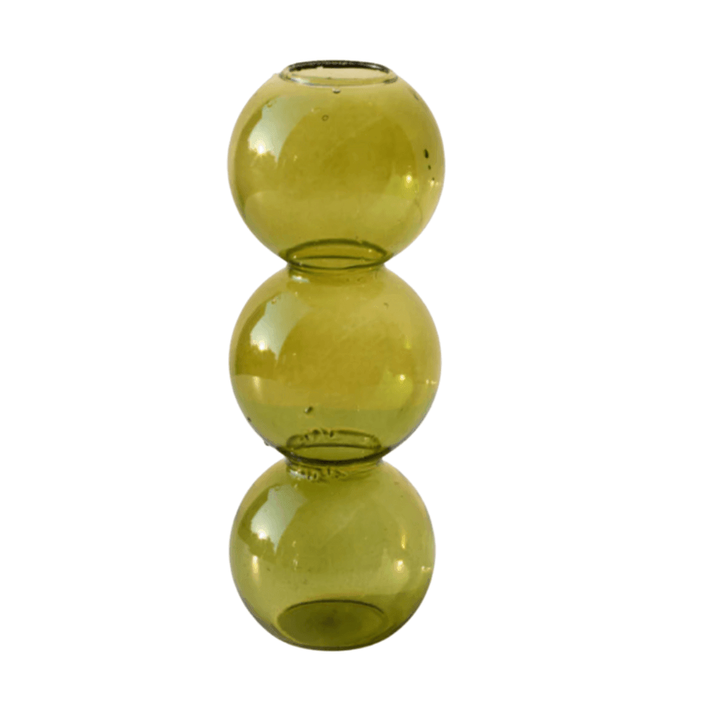 Bubble Bliss Vase OliveDrab 3 Bubbles