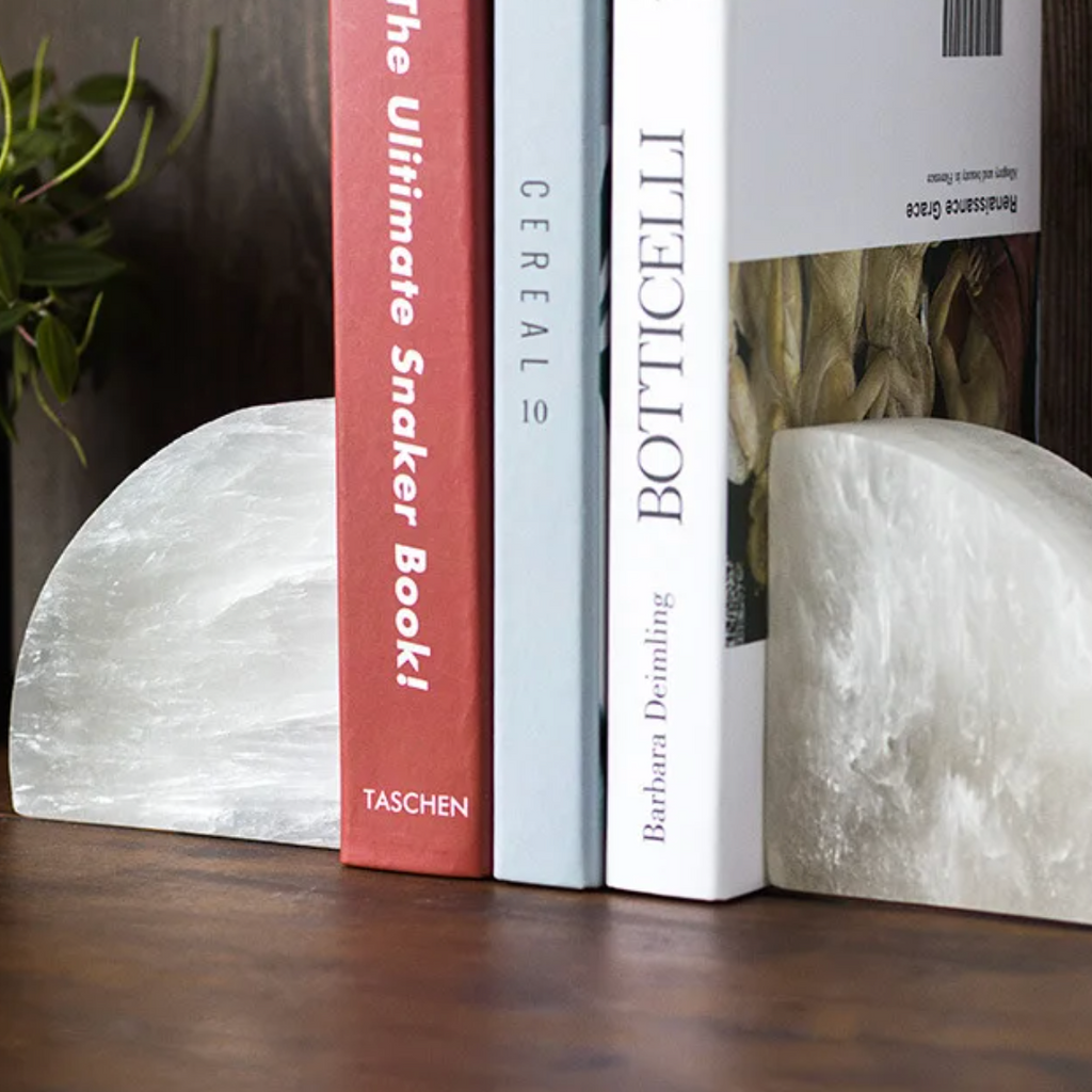 White Onyx Bookend 1-Piece