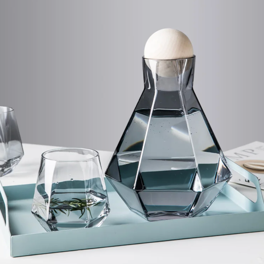 Diamond Drinkware 5-Piece Set Smoke