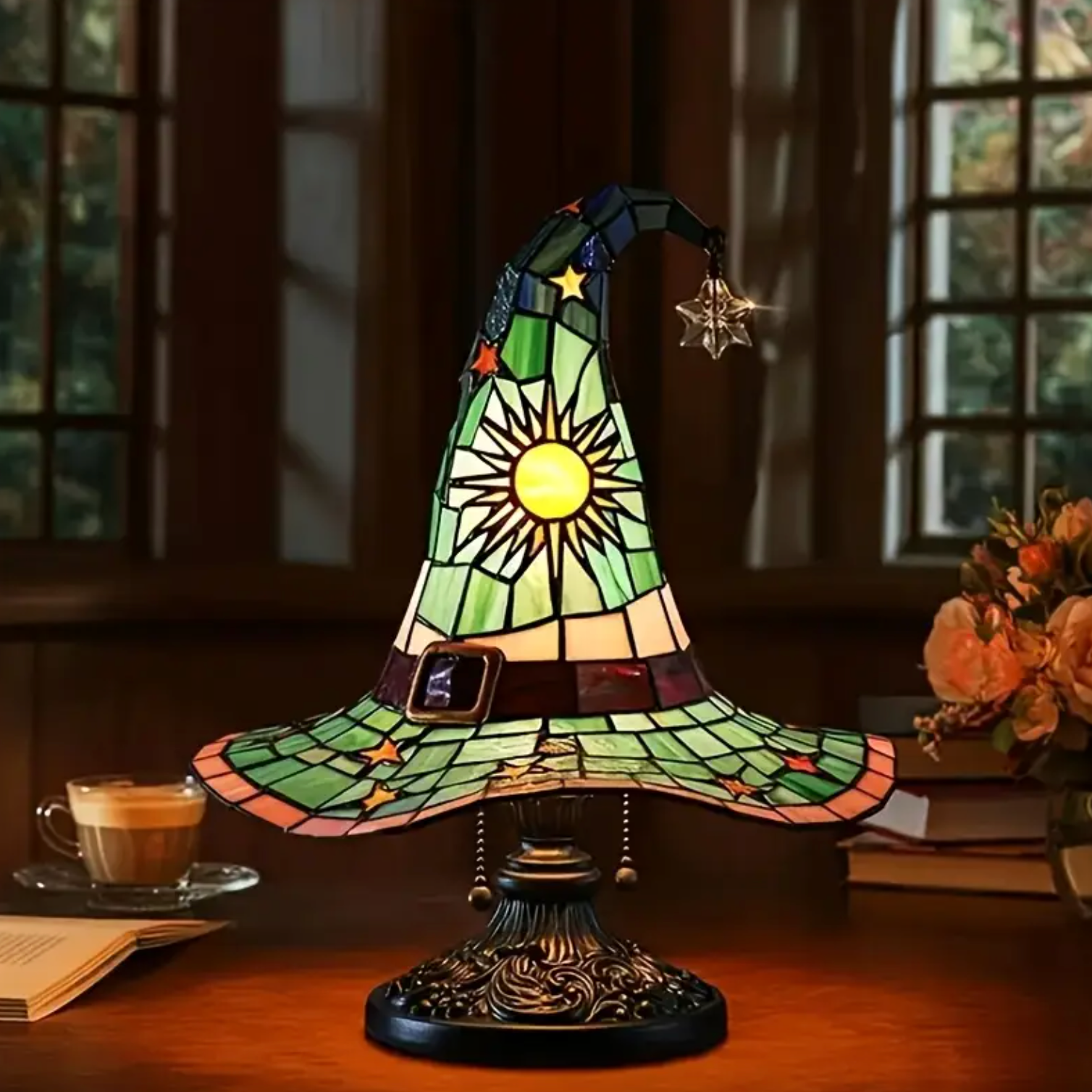 MystiHat™ – Enchanted Glow Lamp Green