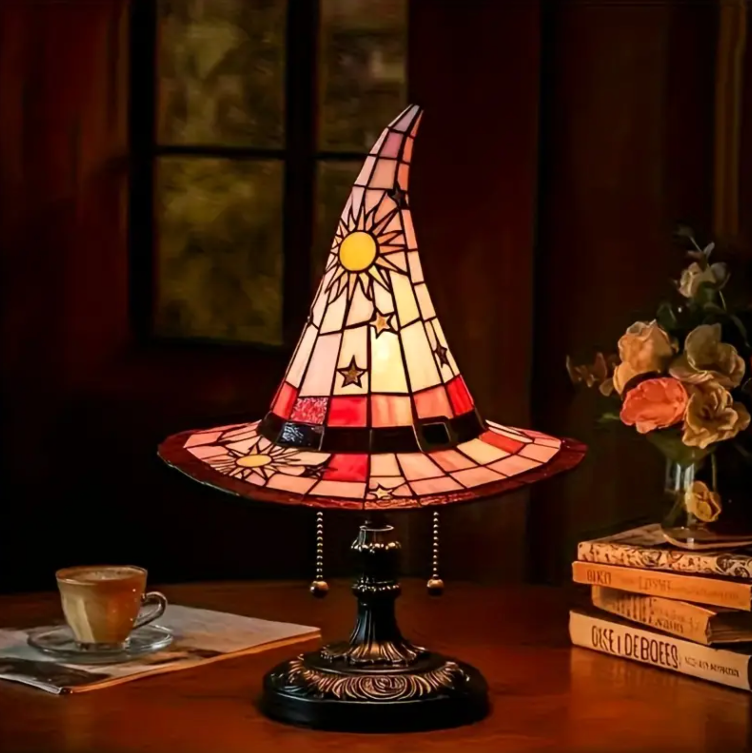 MystiHat™ – Enchanted Glow Lamp Red