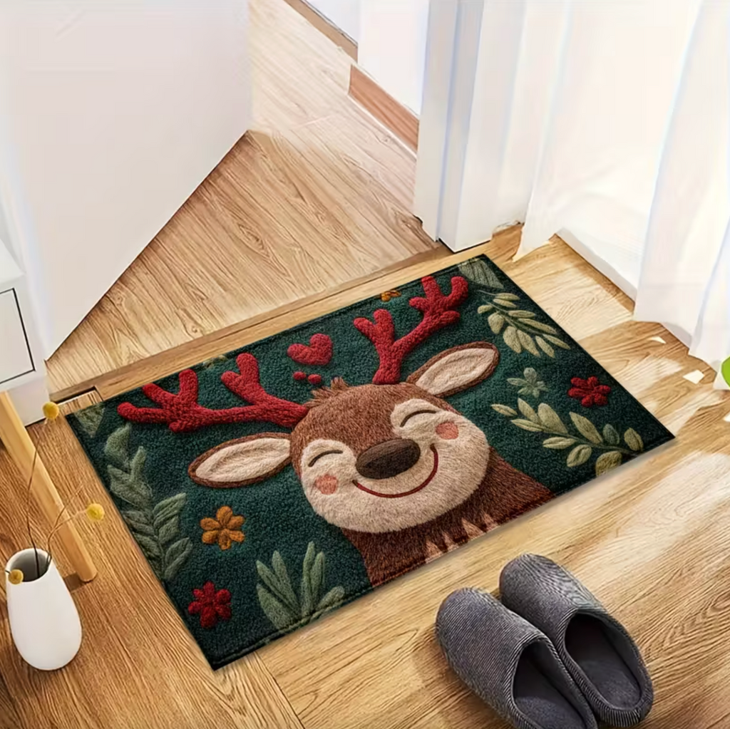 ReindeerSnug™ – Holiday Fluffy Mat