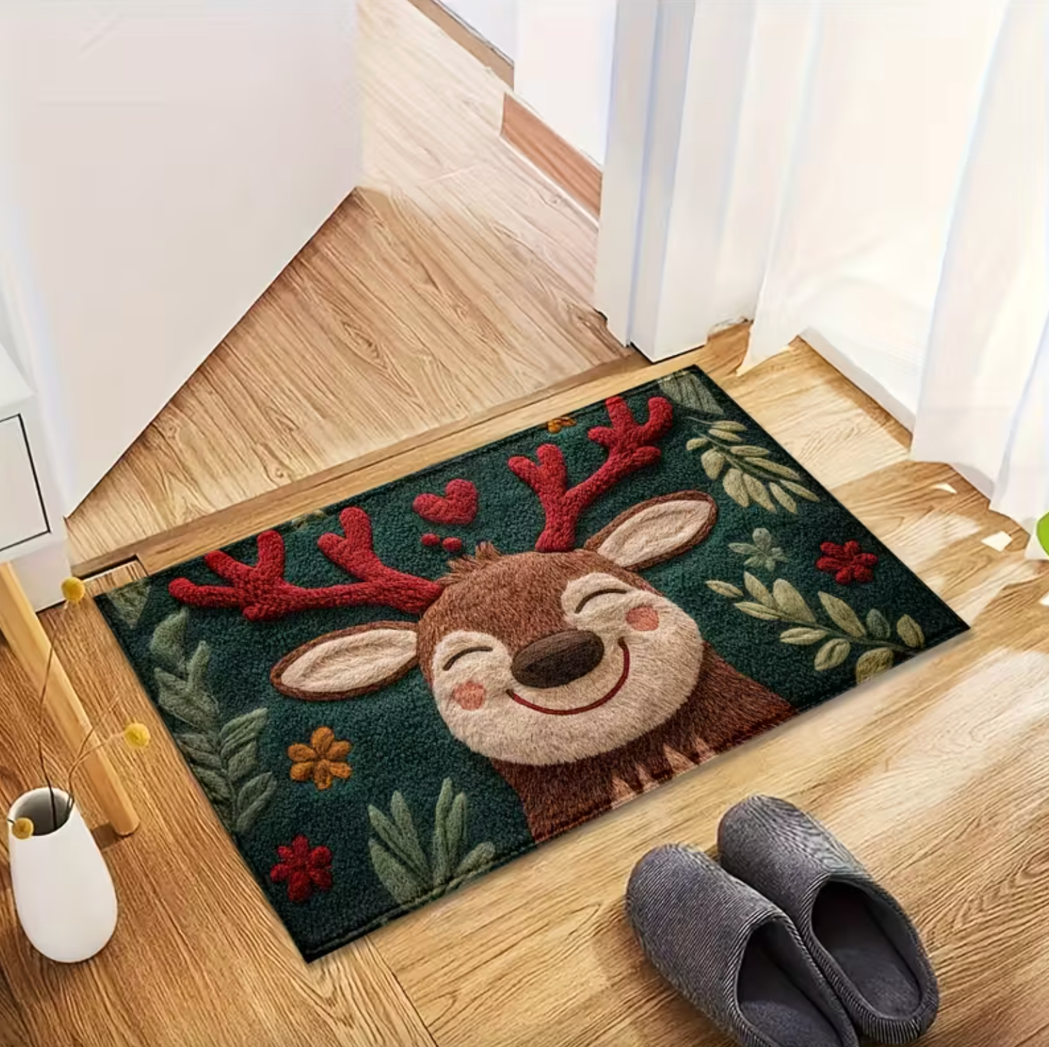 ReindeerSnug™ – Holiday Fluffy Mat