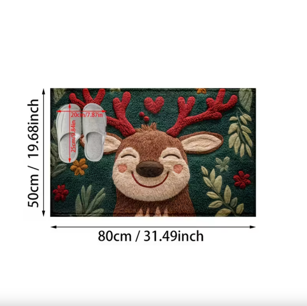 ReindeerSnug™ – Holiday Fluffy Mat