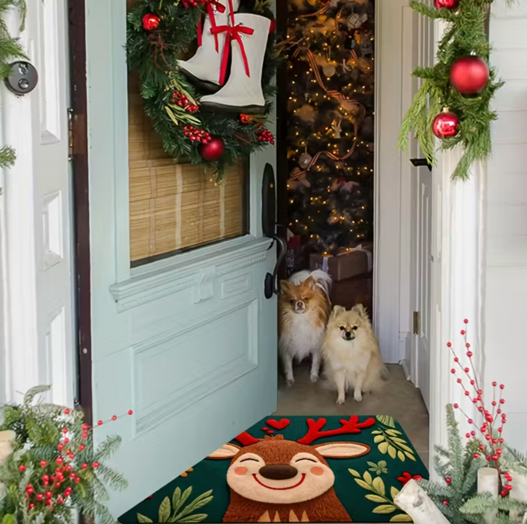 ReindeerSnug™ – Holiday Fluffy Mat