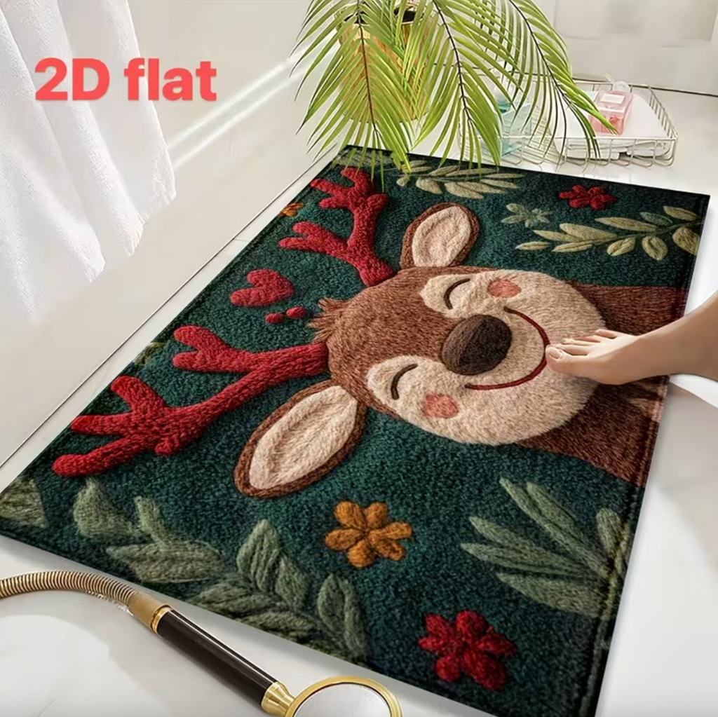 ReindeerSnug™ – Holiday Fluffy Mat