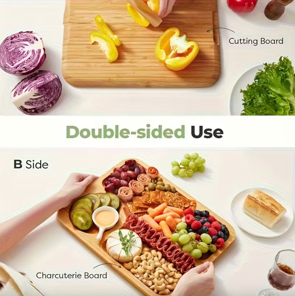 GatherBoard™ - Portable Bamboo Charcuterie Platter
