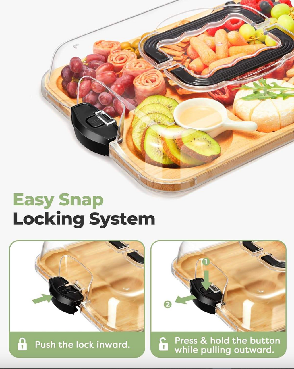 GatherBoard™ - Portable Bamboo Charcuterie Platter