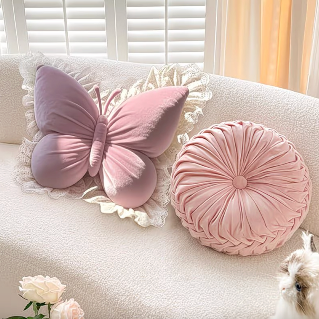 Seraphina™ - Lace Butterfly Pillow