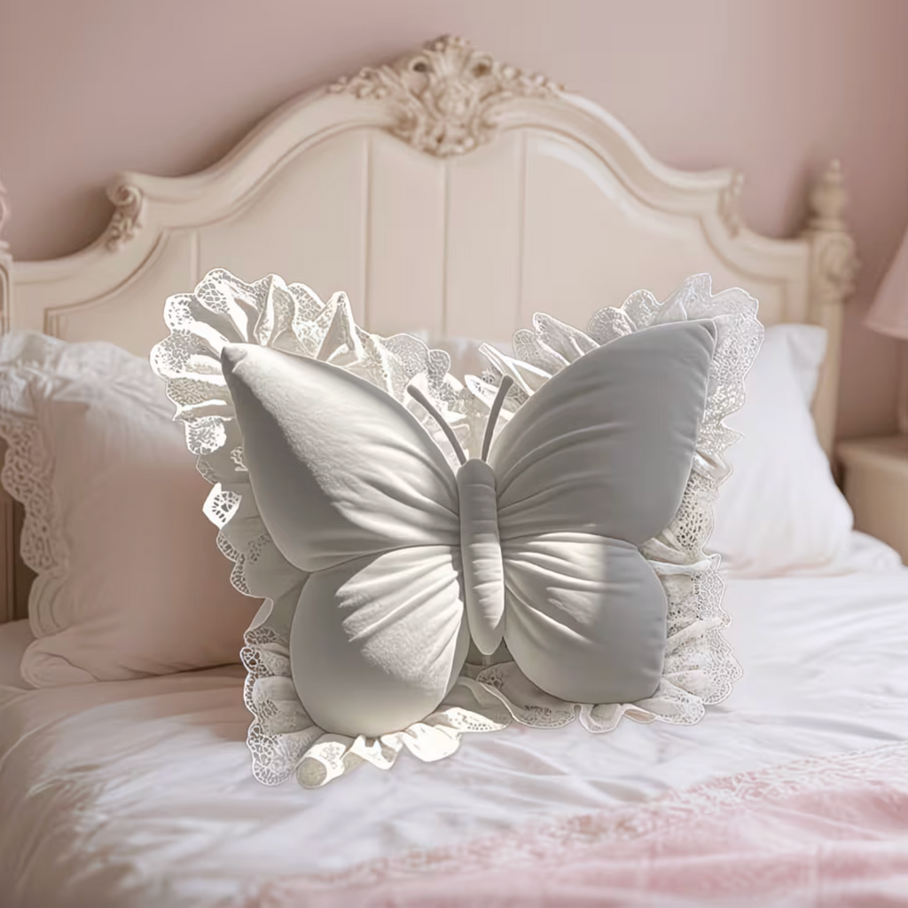 Seraphina™ - Lace Butterfly Pillow