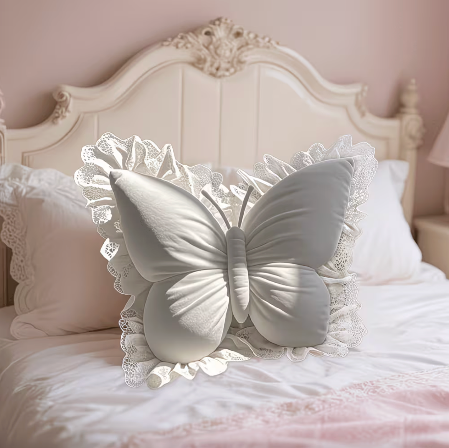 Seraphina™ - Lace Butterfly Pillow