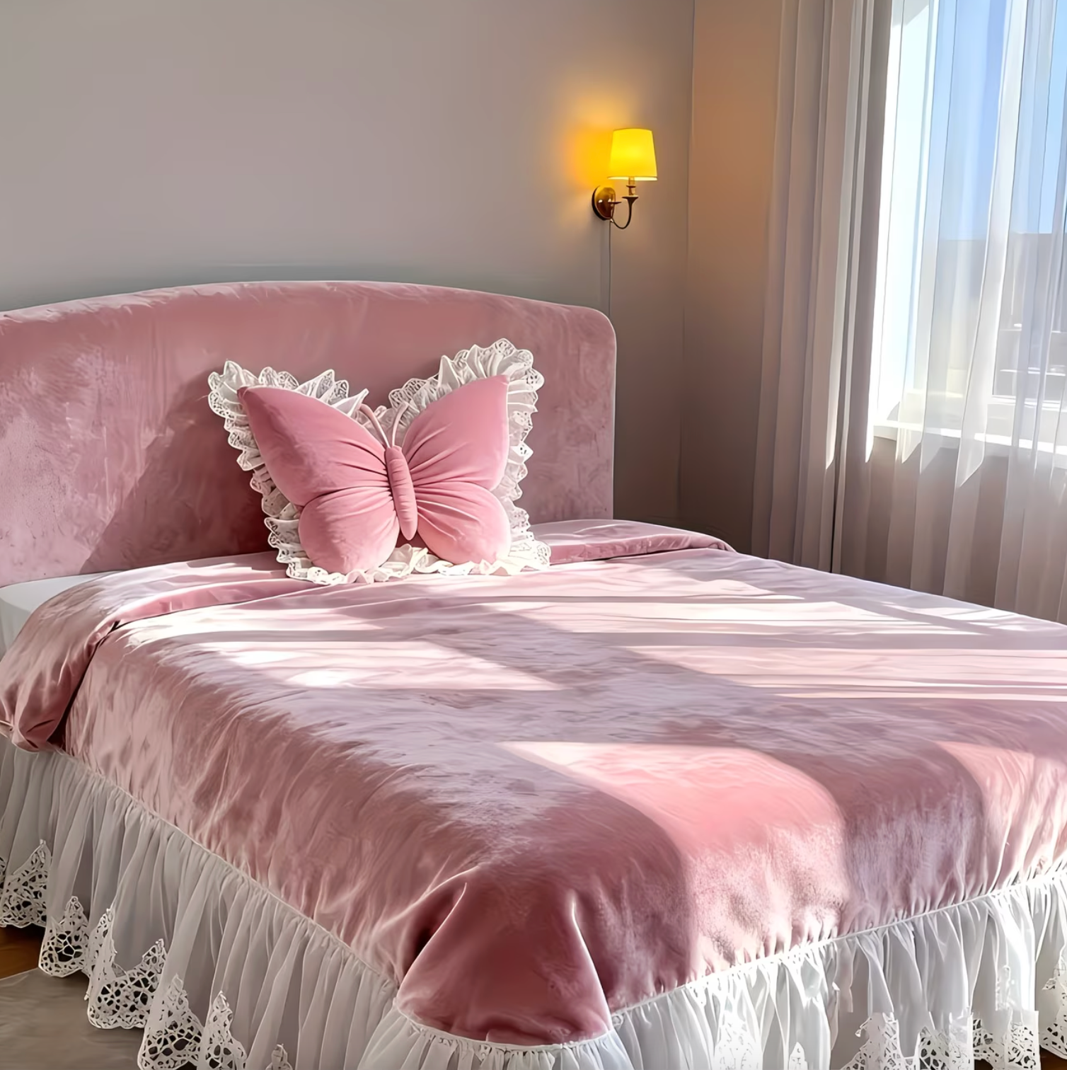 Seraphina™ - Lace Butterfly Pillow