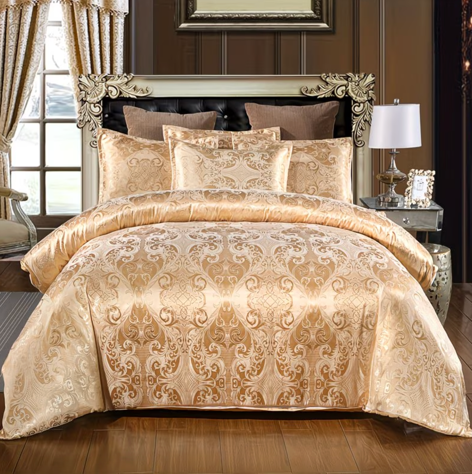 Versailles™ Vintage Royal Jacquard Bedding Set Champagne Royale