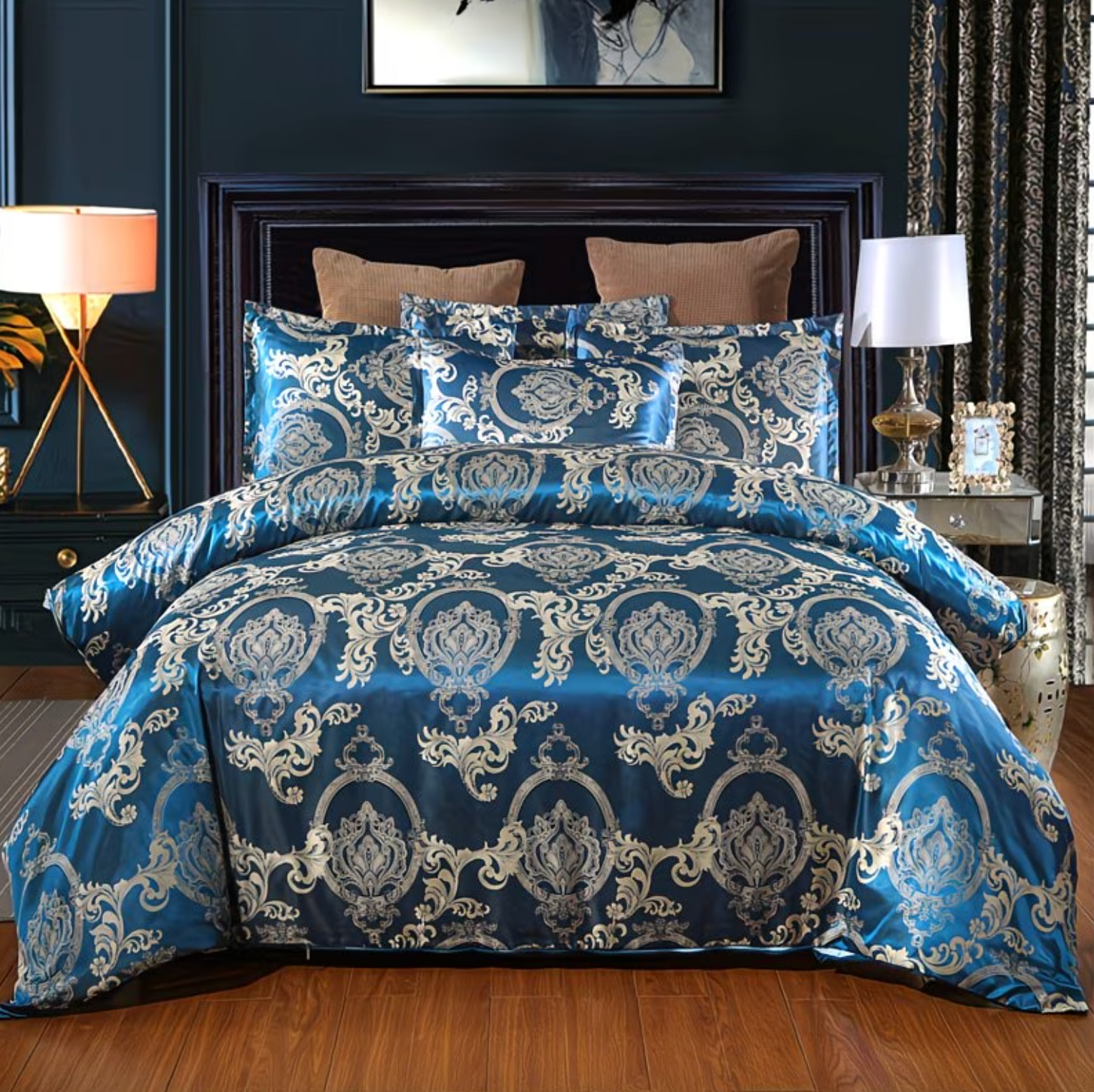 Versailles™ Vintage Royal Jacquard Bedding Set Imperial Azure