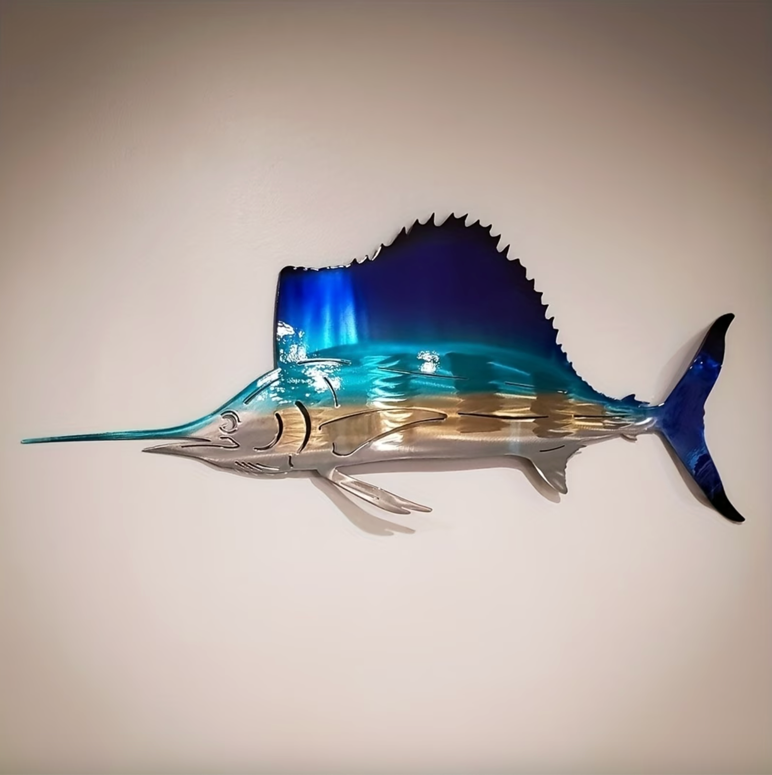 DeepBlue™ - Nautical Metal Wall Decor Swordfish