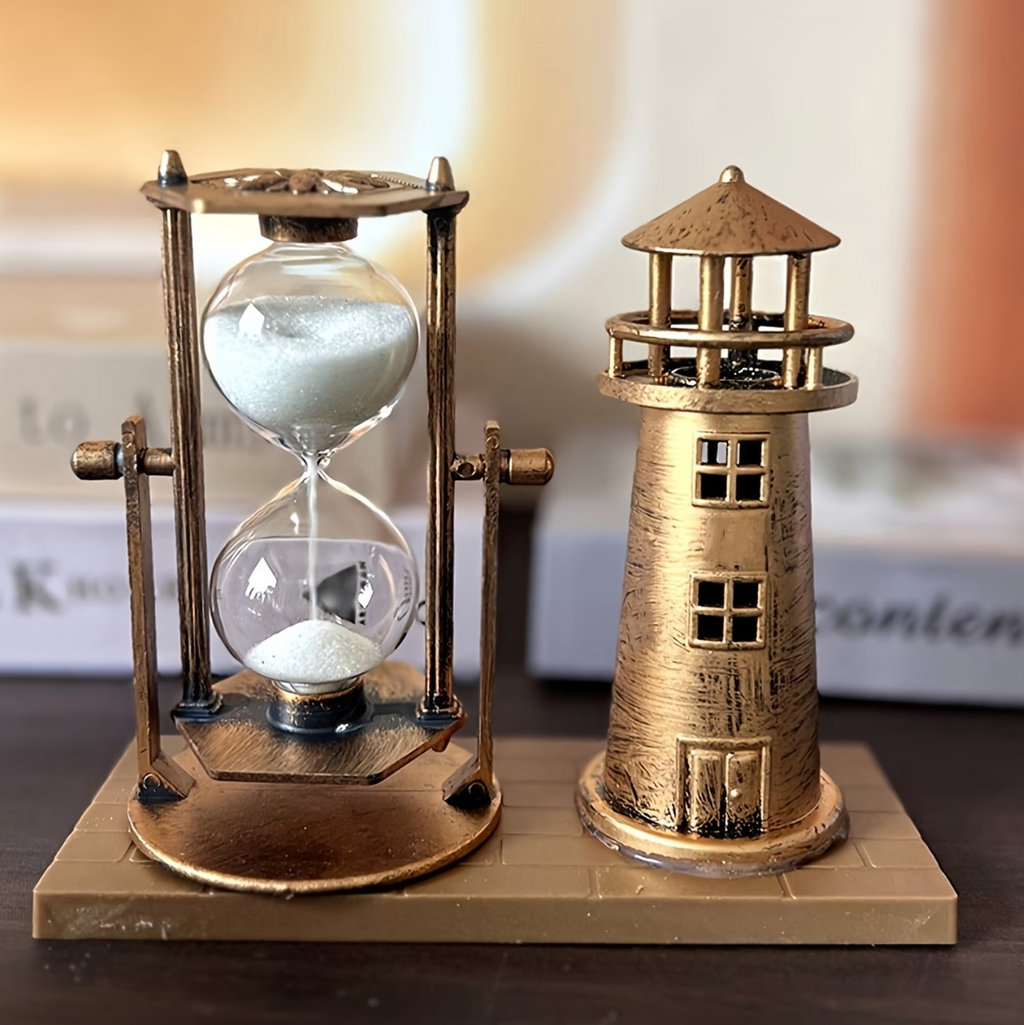 Aurelian Sands™ - Vintage Lighthouse Hourglass