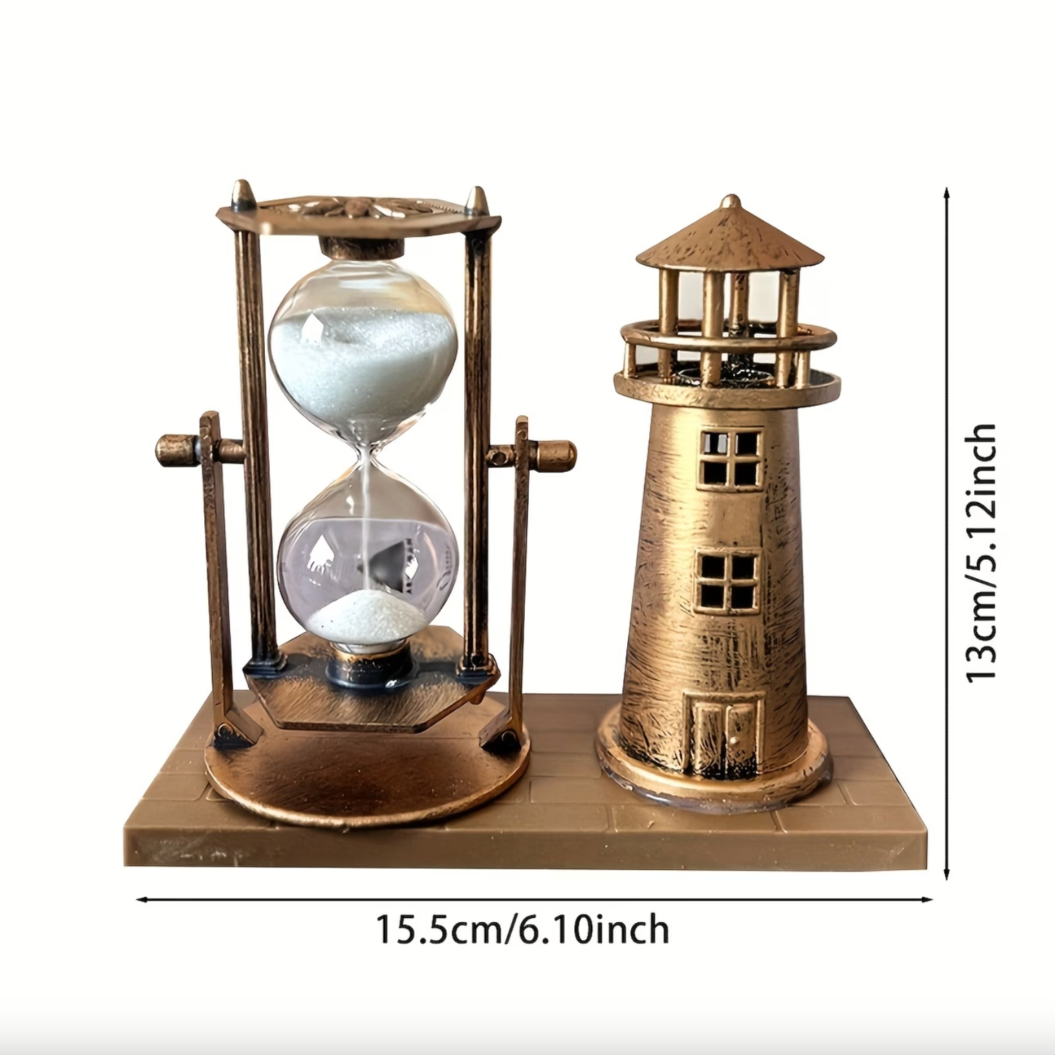 Aurelian Sands™ - Vintage Lighthouse Hourglass