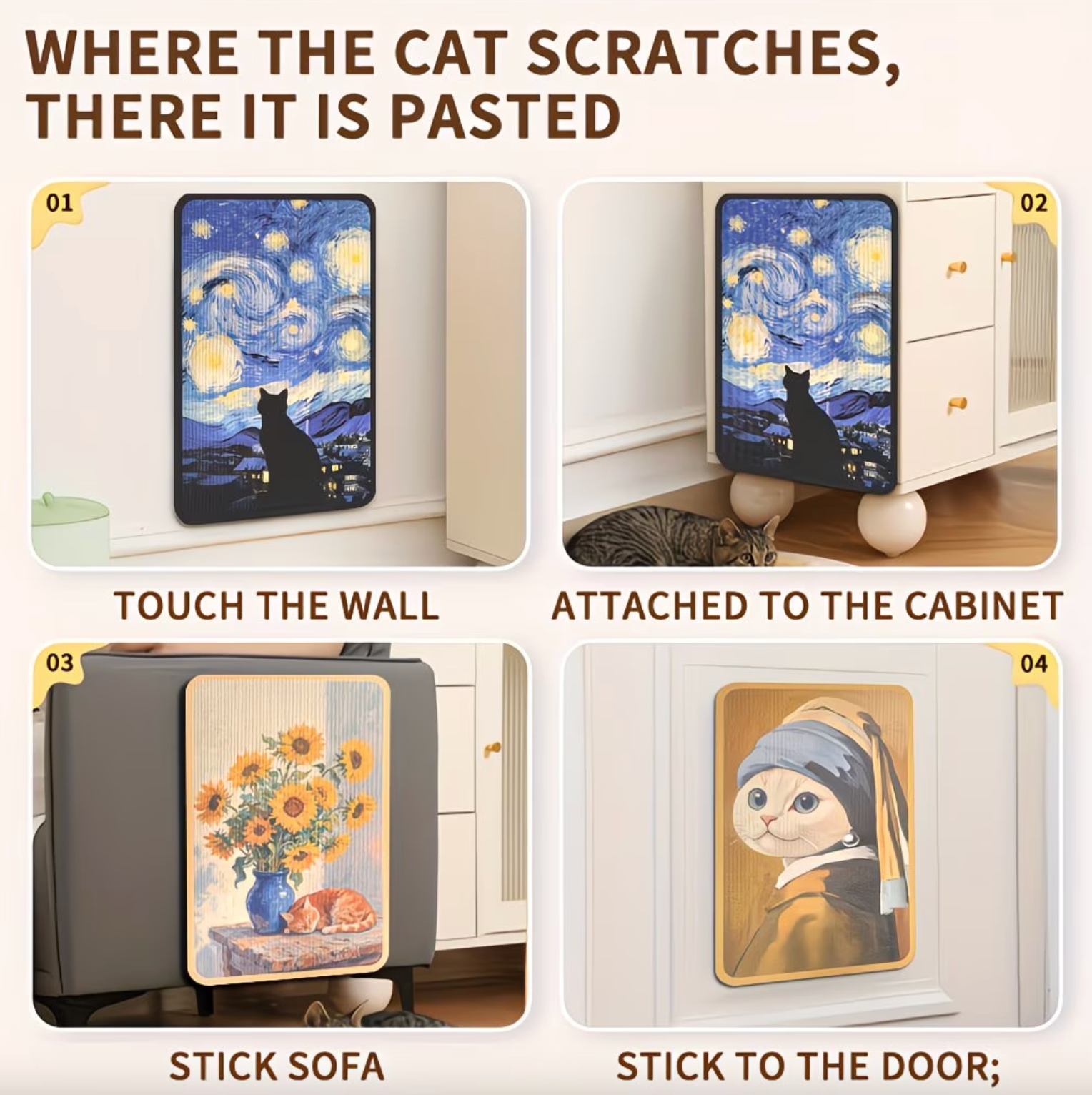 Purrtrait™ - Artistic Cat Scratching Board
