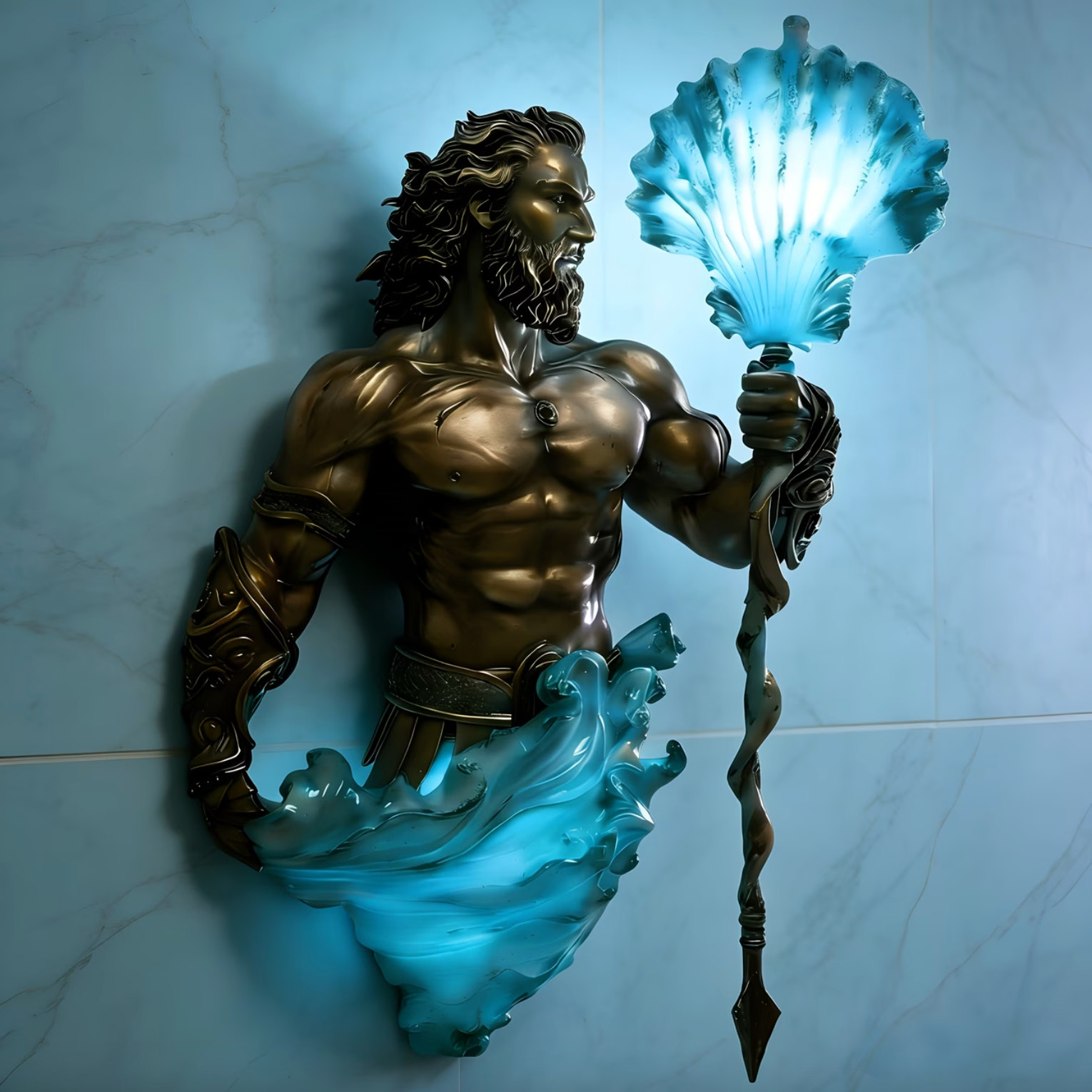 Poseirion™ – Titan of the Seas Glow Wall Lamp