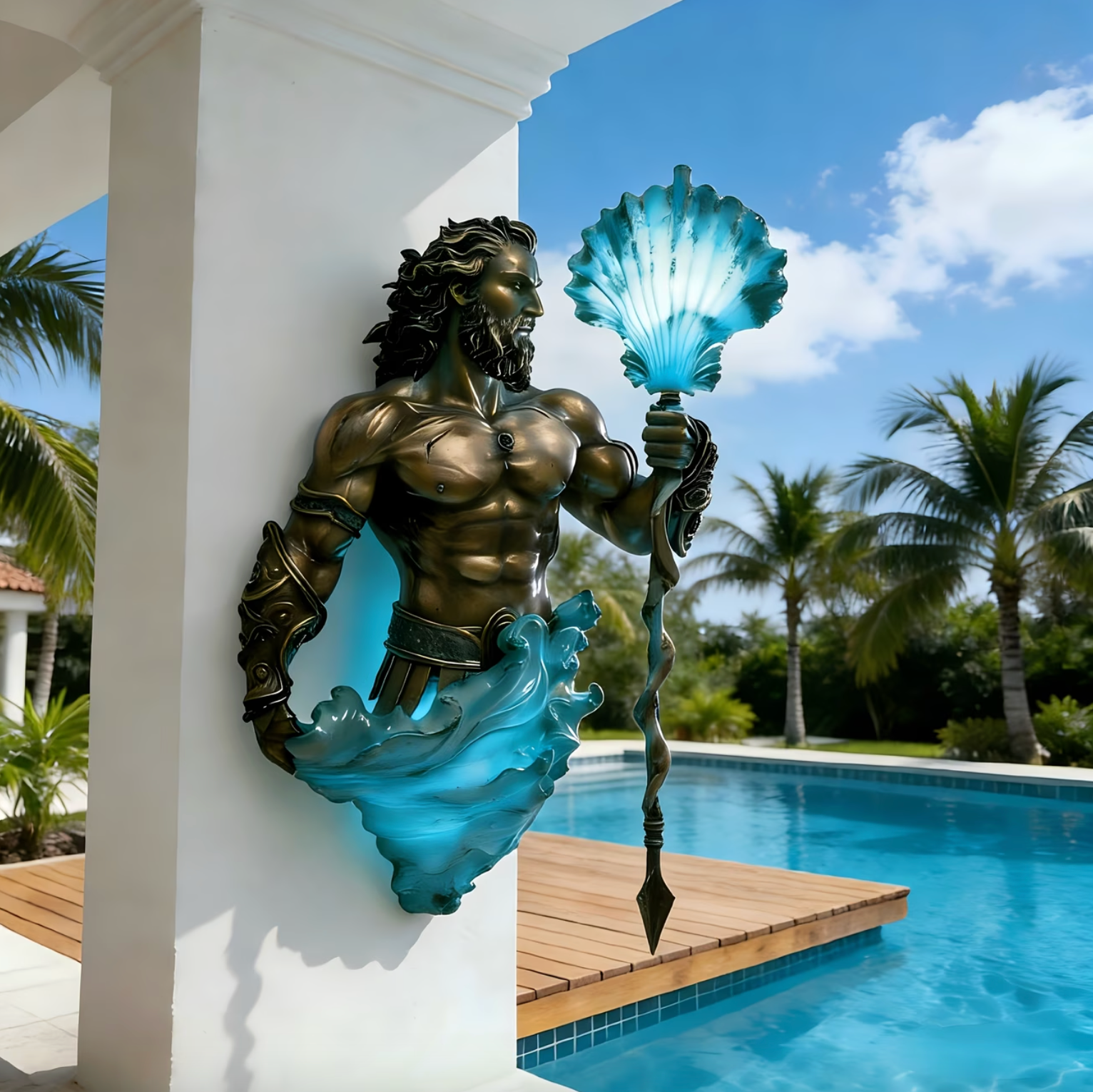 Poseirion™ – Titan of the Seas Glow Wall Lamp