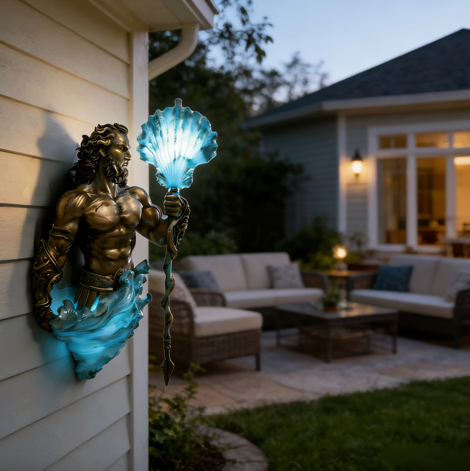 Poseirion™ – Titan of the Seas Glow Wall Lamp