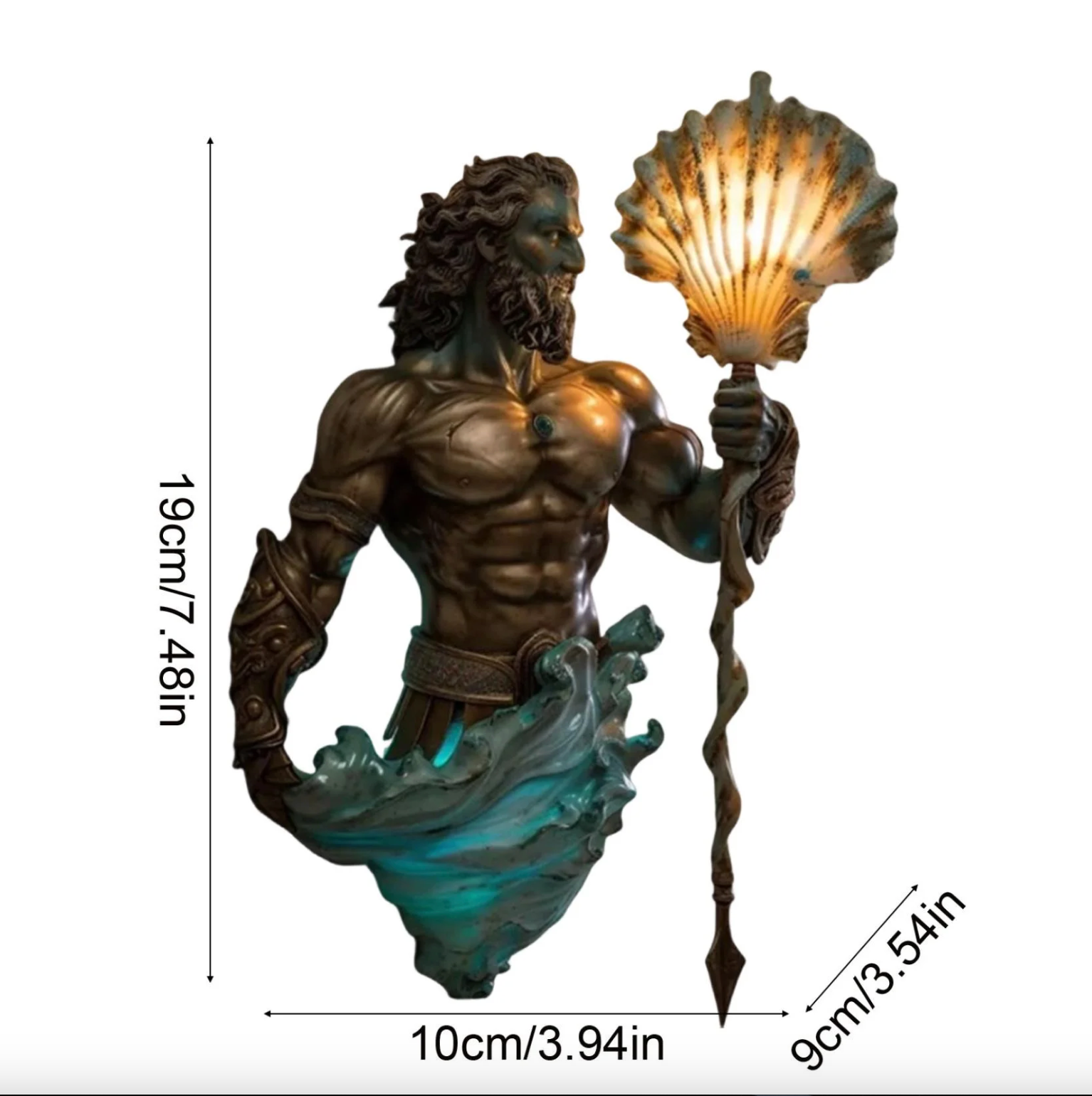 Poseirion™ – Titan of the Seas Glow Wall Lamp