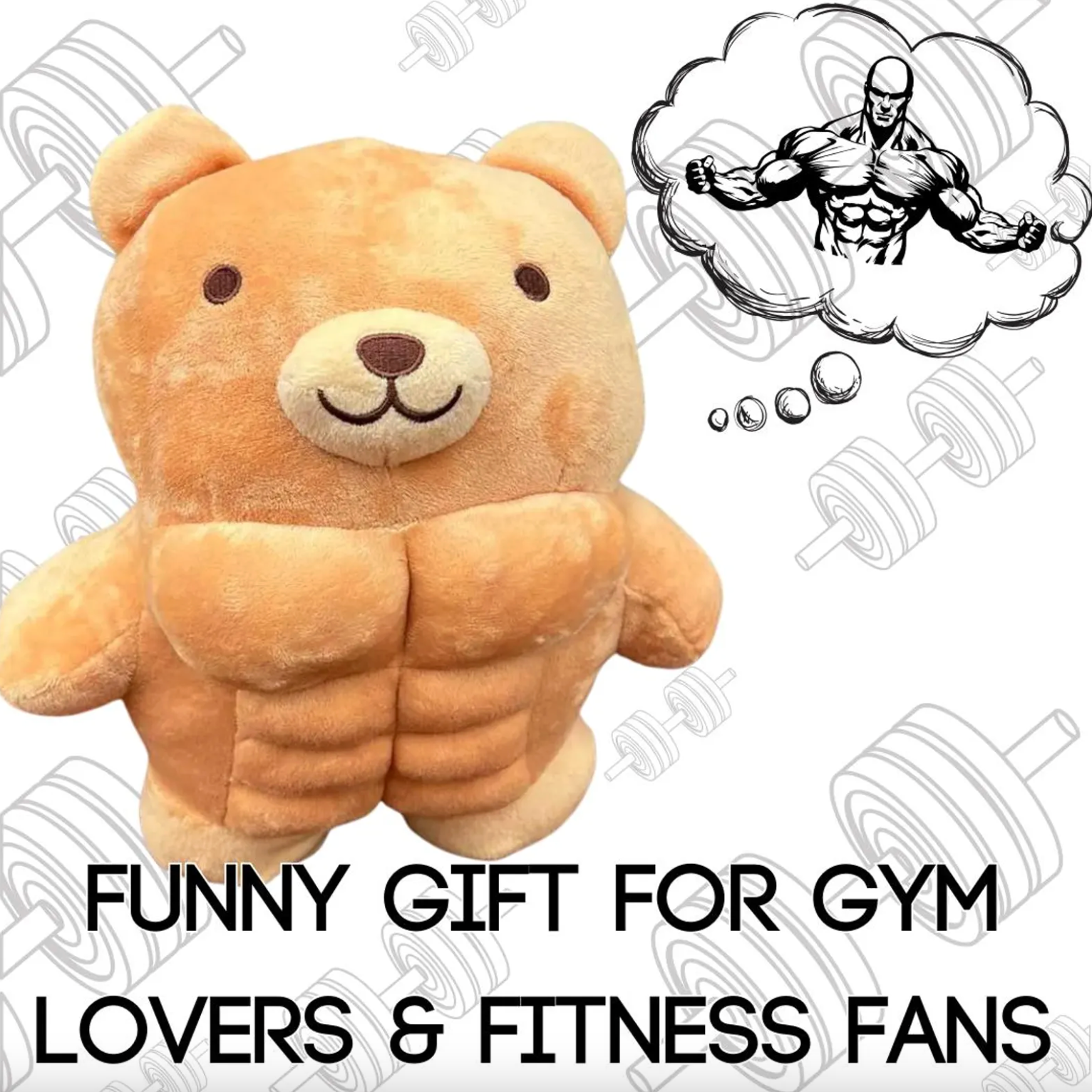 BuffBear™ – Muscle Teddy Plush