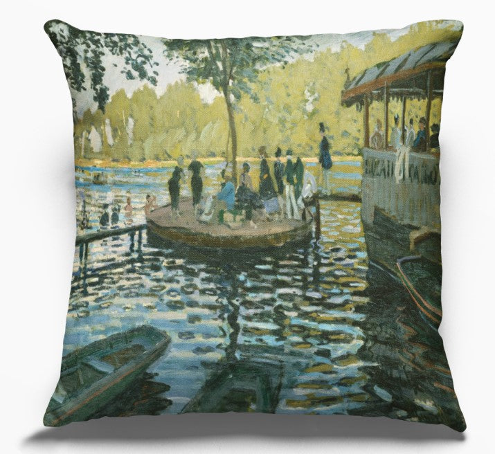 Monet Cushion Cover Bain à la Grenouillère