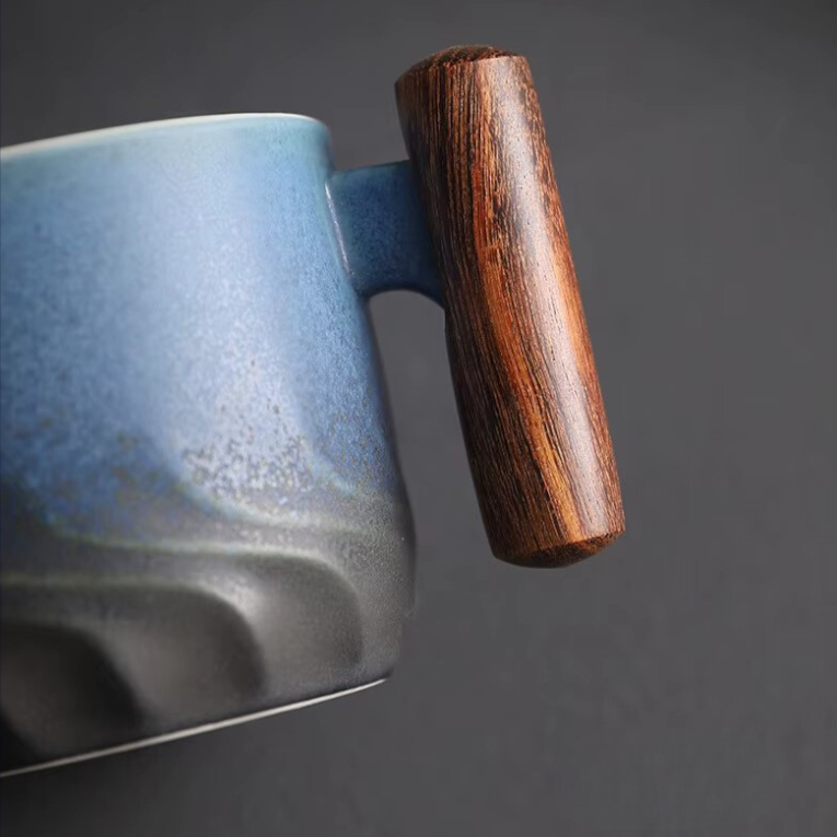 Espresso Cup with Bamboo Handle - Japanese-Inspired