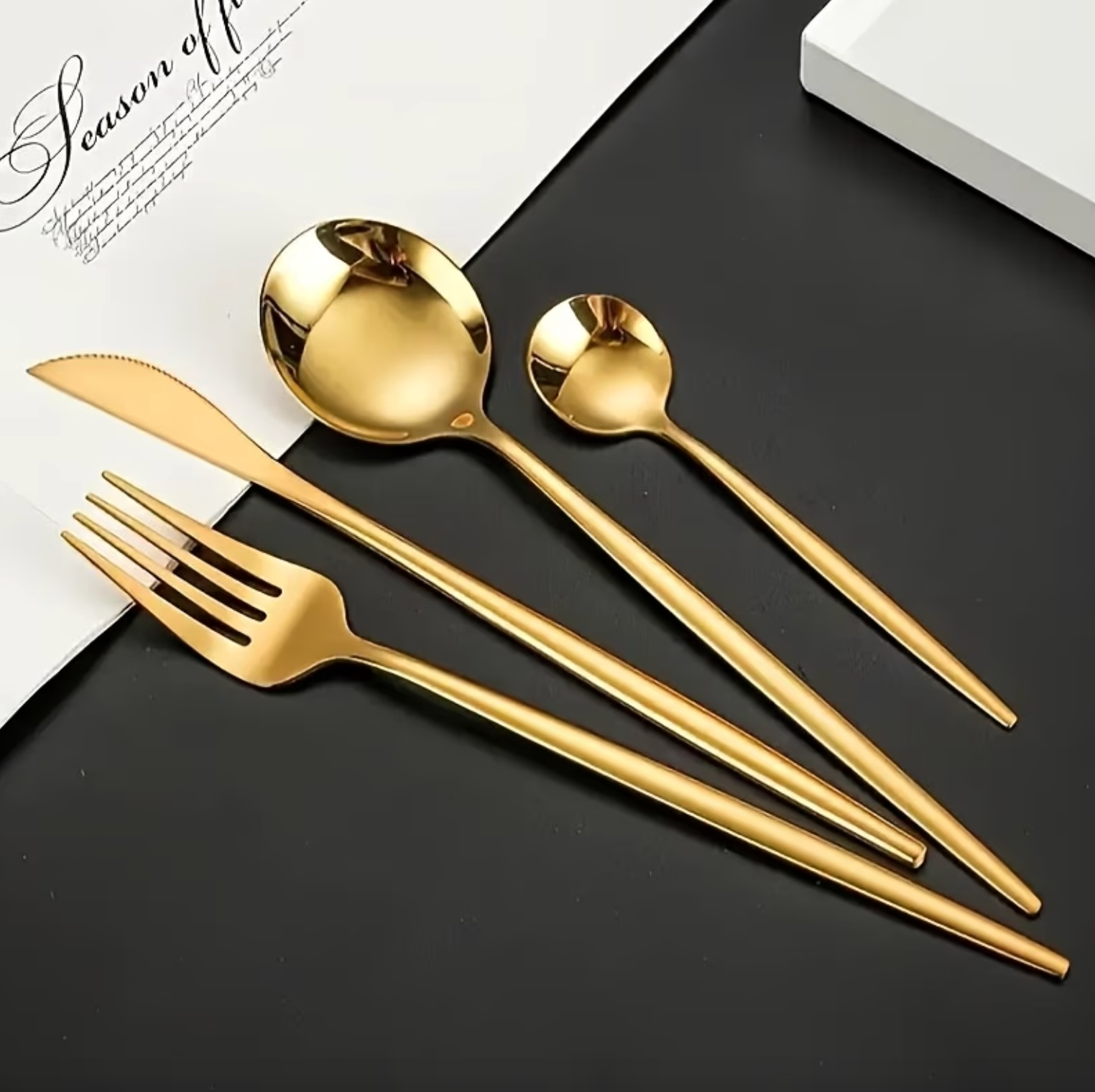 Regalia™ – Royal Dining Cutlery Set Gold