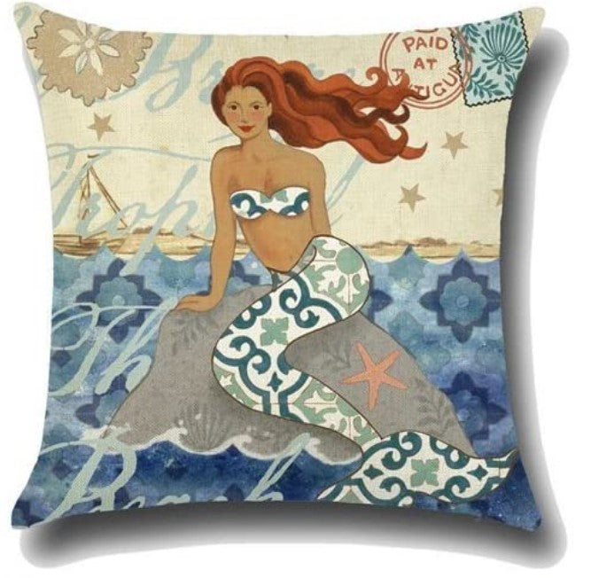 Mermaid Cushion Covers Relaxing