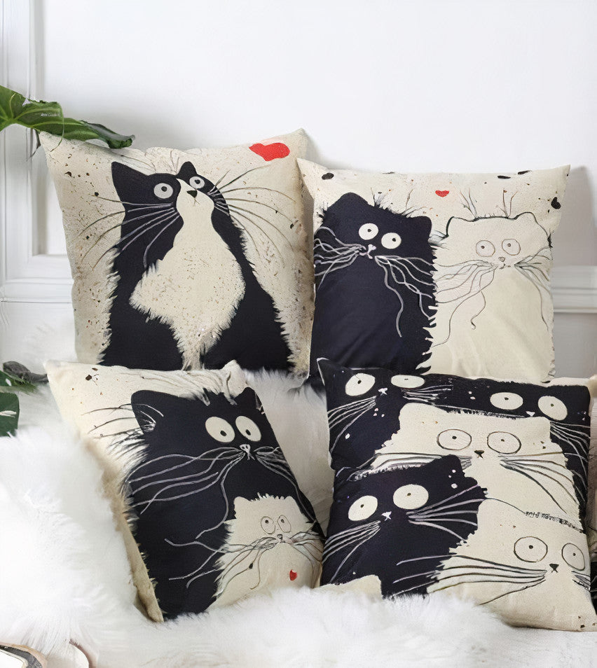 Meow Meow Cushion Covers (BLACKLIST)