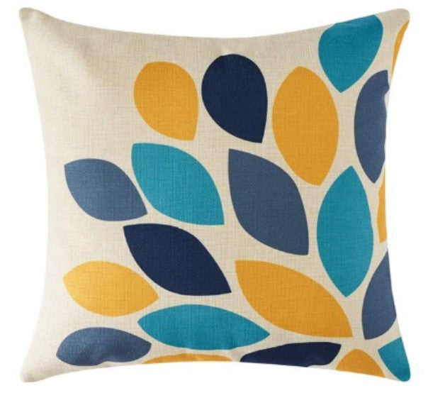 Golden Azure Cushion Covers Leaf
