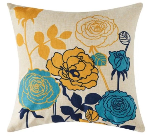 Golden Azure Cushion Covers Cluster