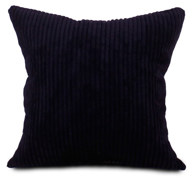 Corduroy Cushion Covers Black