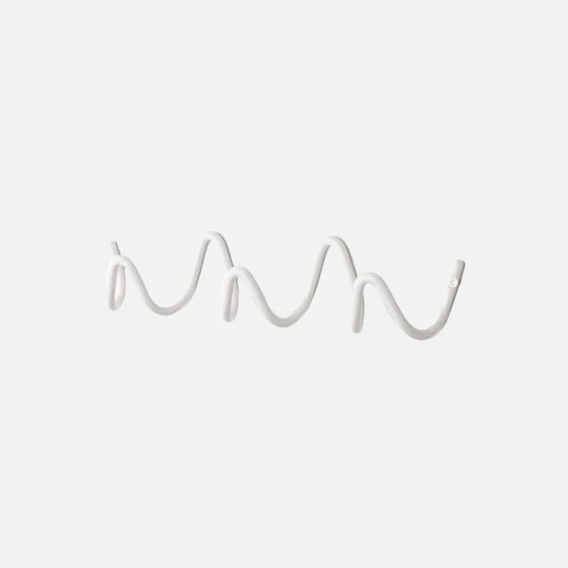 Scribble Wall Coat Rack White Small