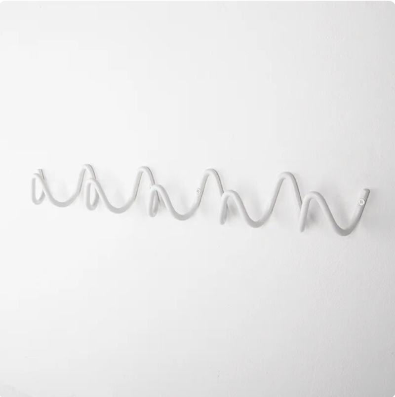 Scribble Wall Coat Rack White Large