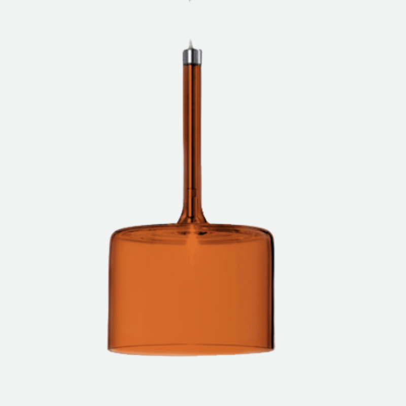 Sculptural Glass Loft Pendant & Chandelier Lights - Final Sale Orange glass Small