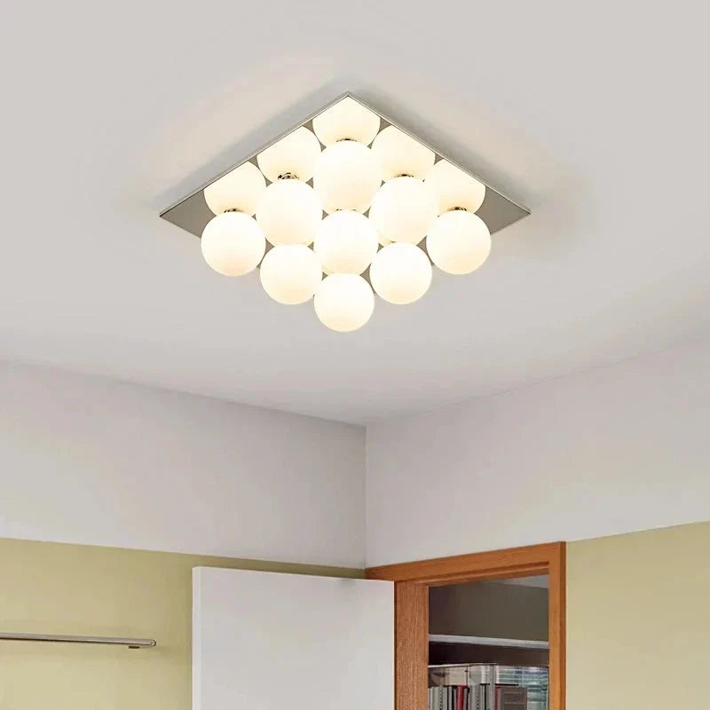 Sphere Grid Flush Mount