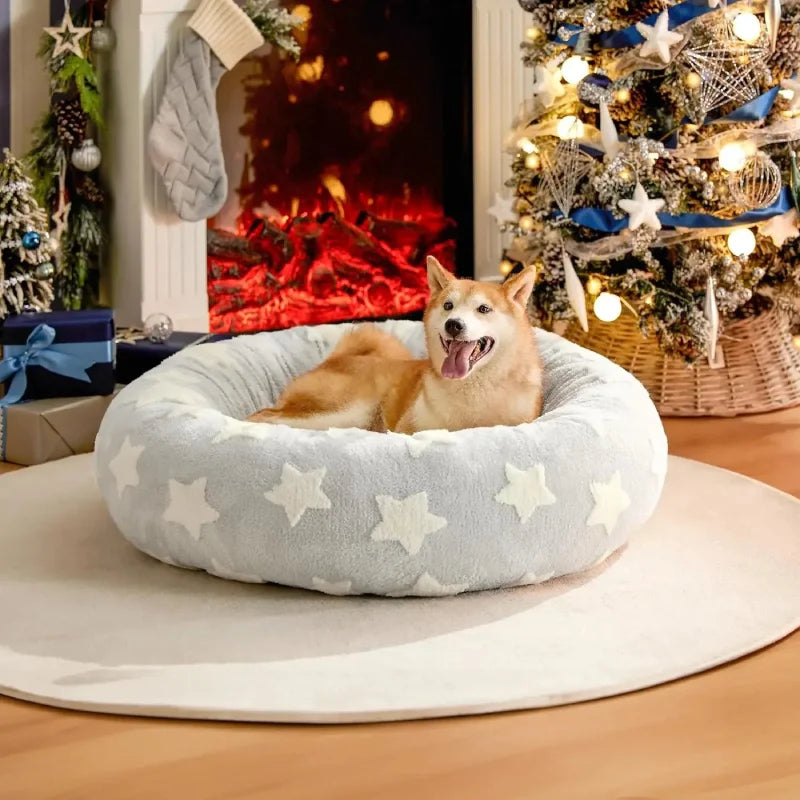 Donut Haven Pet Bed Galaxy Grey