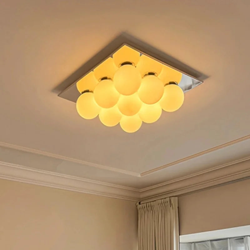 Sphere Grid Flush Mount
