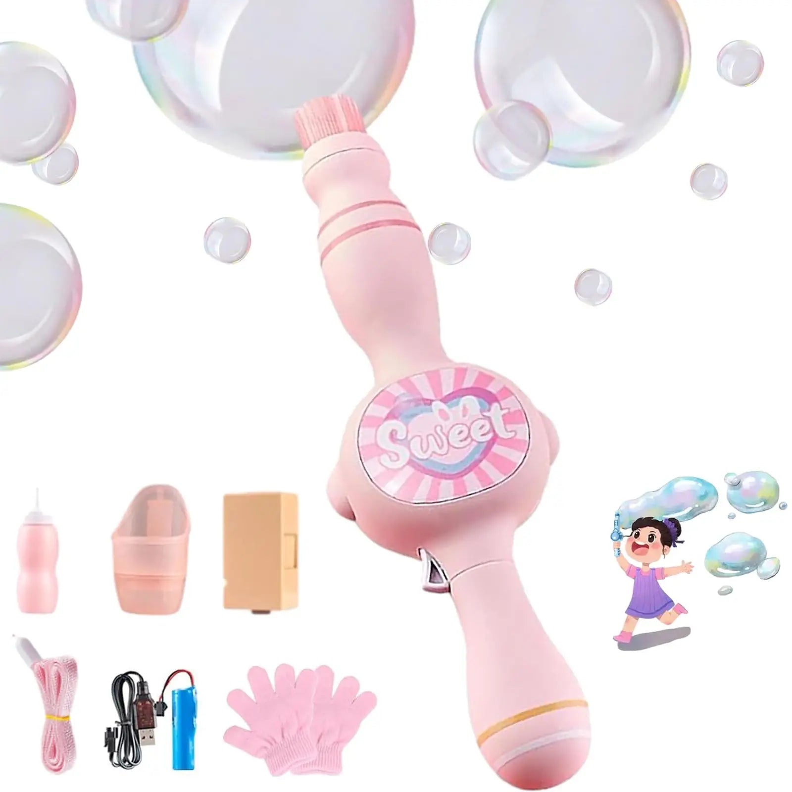 BubbleBlitz™ - Magic Bubble Kit Pink Kit