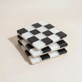 Pixel Checkered Tile Coasters