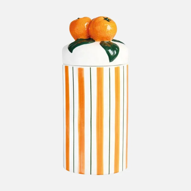 Groovy Glaze Ceramic Storage Jar