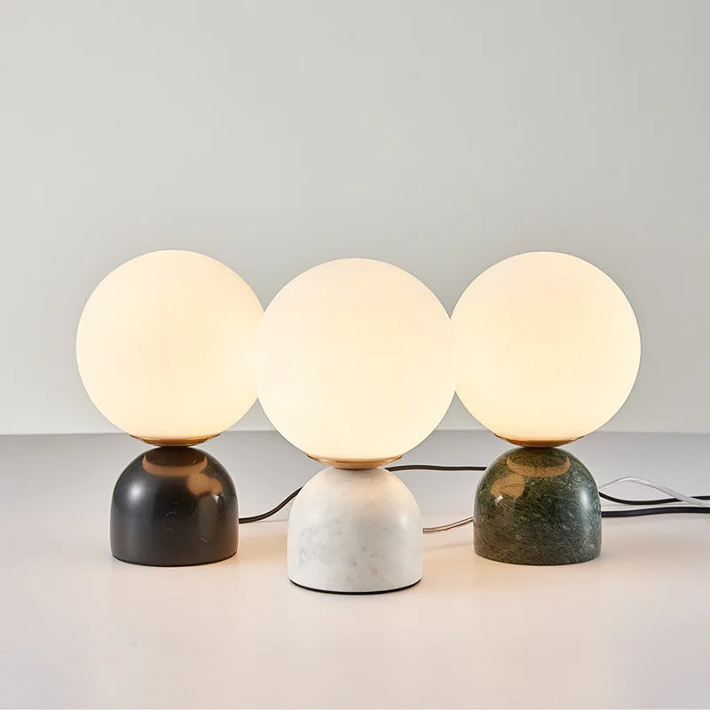 Arctic Stone Orb Lamp